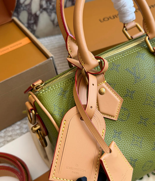 Cuero | Monogram Canvas Boston Bag