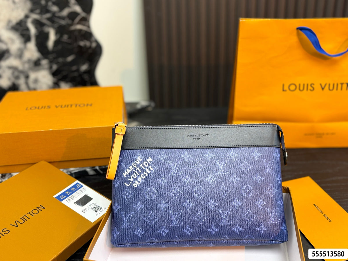 Cuero | Monogram Zip Pouch