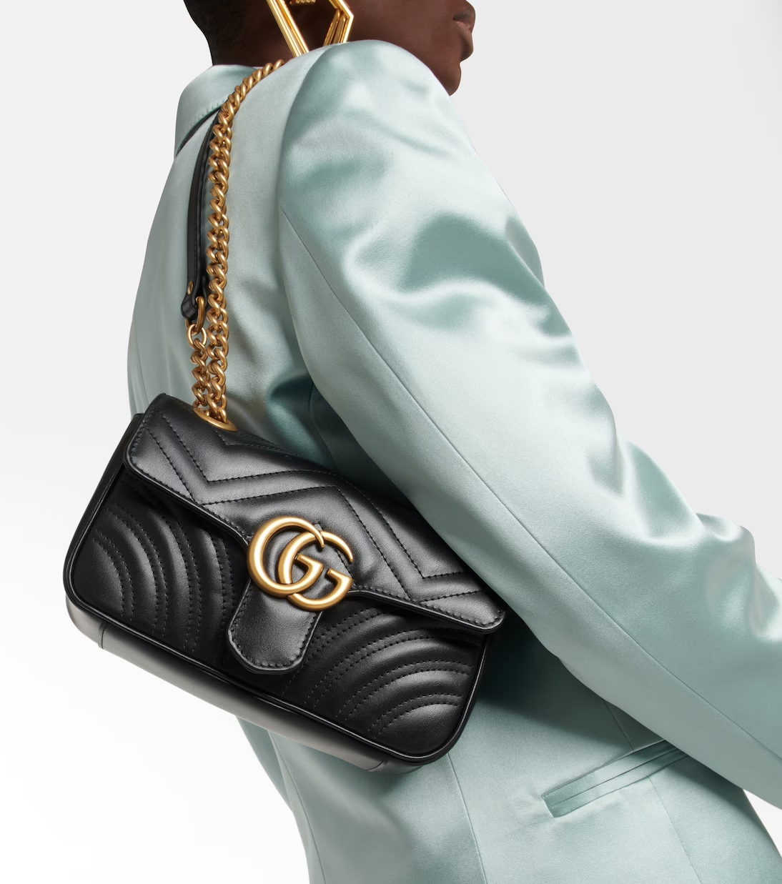 Cuero | GG Marmont Mini shoulder bag