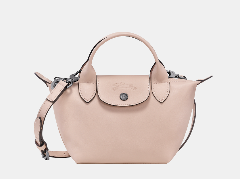 Cuero | Le Pliage Xtra XS Handbag Nude Leather