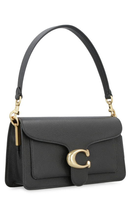 Cuero | Tabby Logo Plaque Shoulder Bag