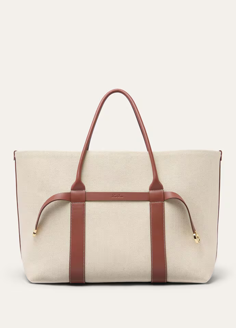 Cuero | Loro Piana Ghiera Shopper Large