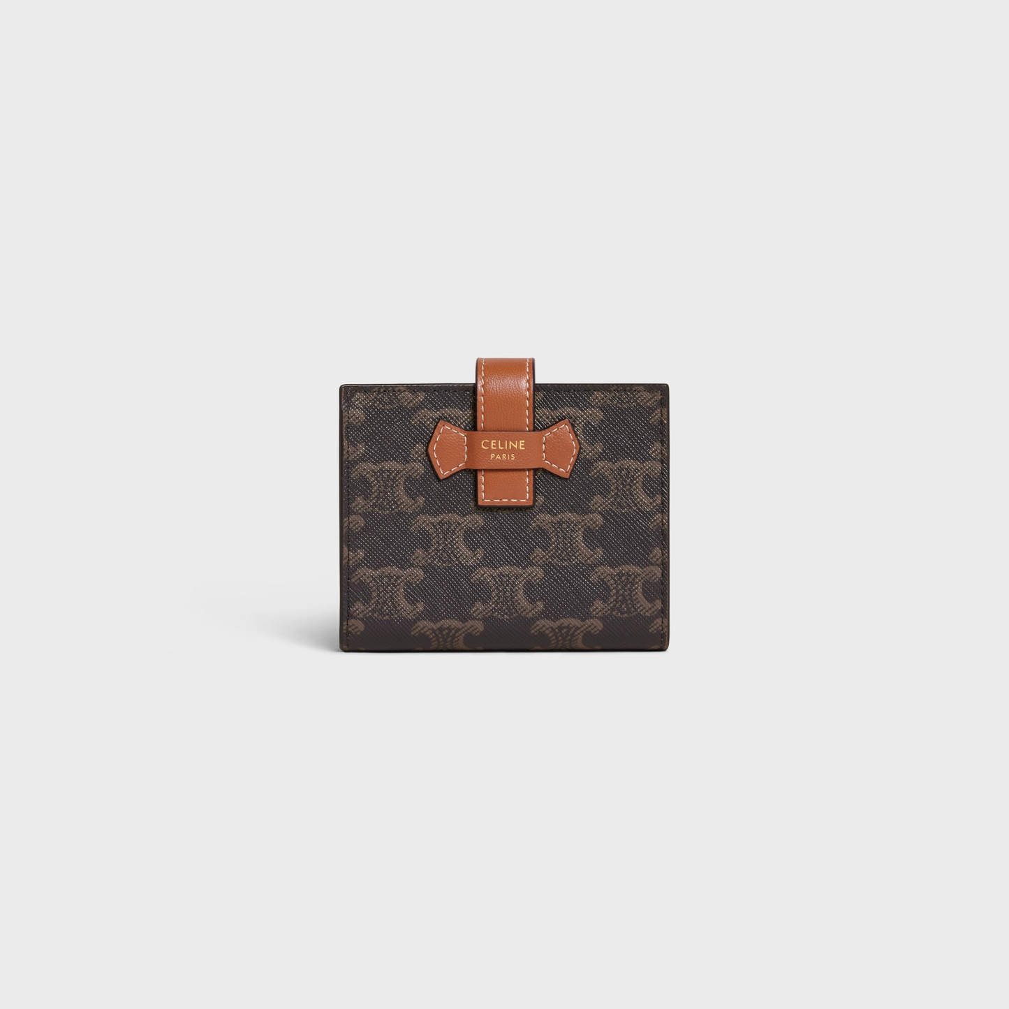 Cuero | Small Strap Wallet in Triomphe Canvas and lambskin