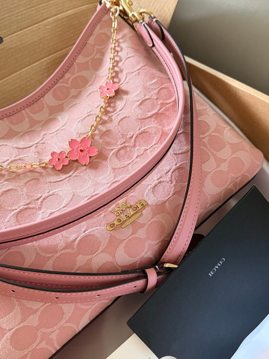 Cuero | Monogram Jacquard Shoulder Bag
