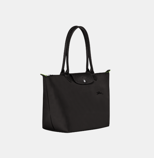 Cuero | Le Pliage Green L Tote bag Black