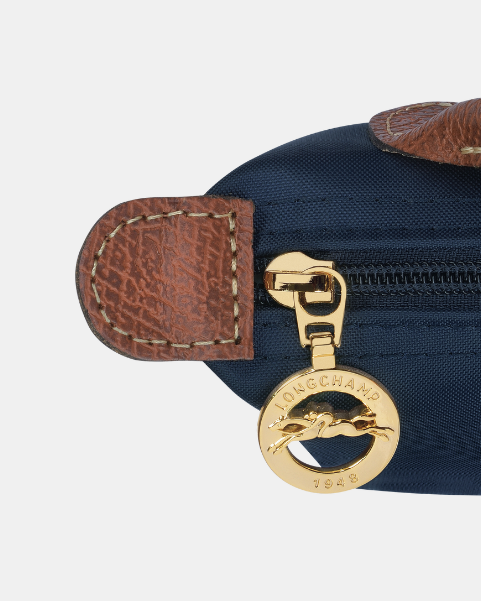 Cuero | Le Pliage Pouch with handle Navy