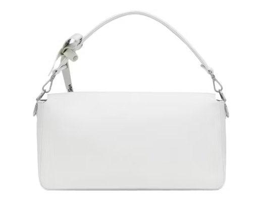 Cuero | by Maxi Baguette White Canvas Bag