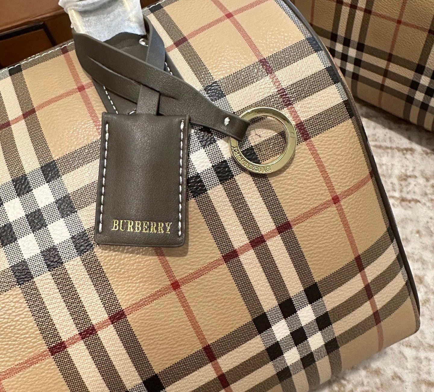 Cuero | medium Check satchel bag