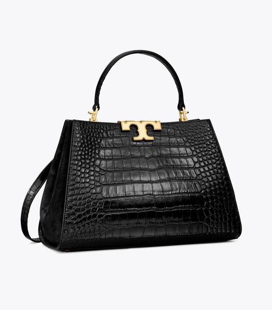 Cuero | Eleanor Croc-embossed Satchel Bag