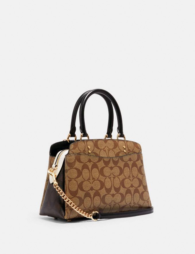 Cuero | Lillie Carryall Signature Khaki Black