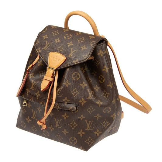 Cuero | Montsouris Monogram Canvas Leather Backpack