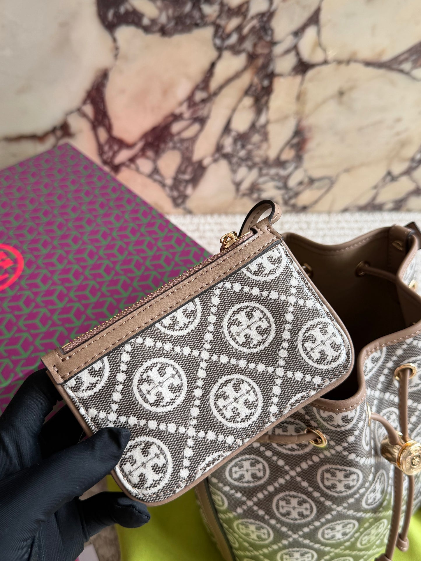 Cuero | Monogram Bucket Bag