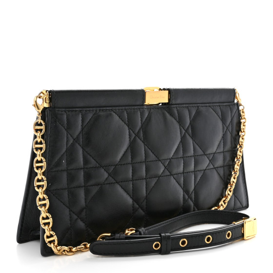 Cuero | Caro Colle Noire Clutch with Chain