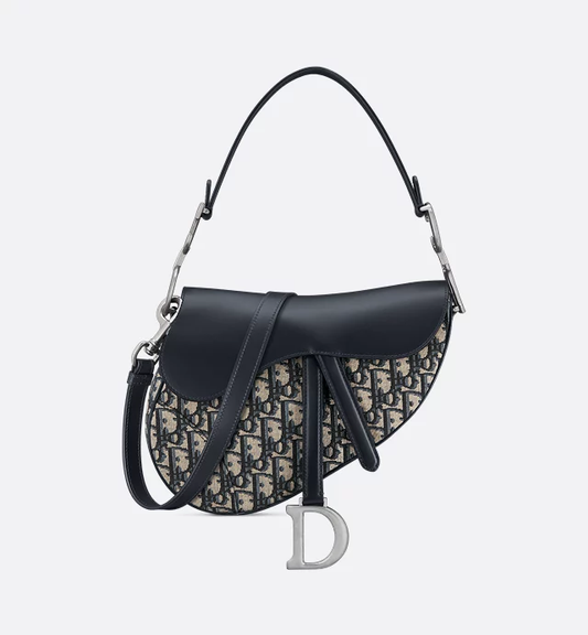 Cuero | Saddle Bag Oblique Jacquard and Smooth Calfskin