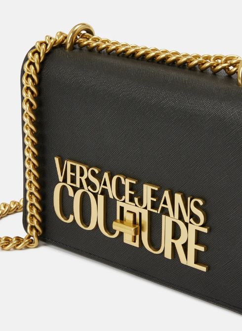 Cuero | Jeans Couture Saffiano Lock Crossbody Bag
