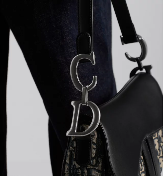Cuero | Saddle Bag Oblique Jacquard and Smooth Calfskin