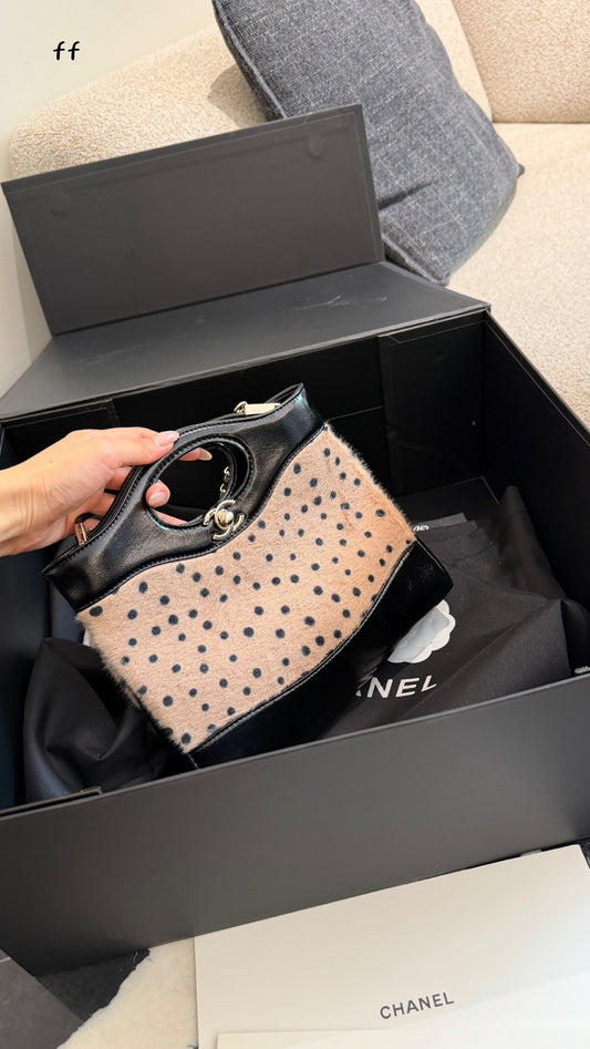 Cuero | Polka Dot Top-Handle Bag