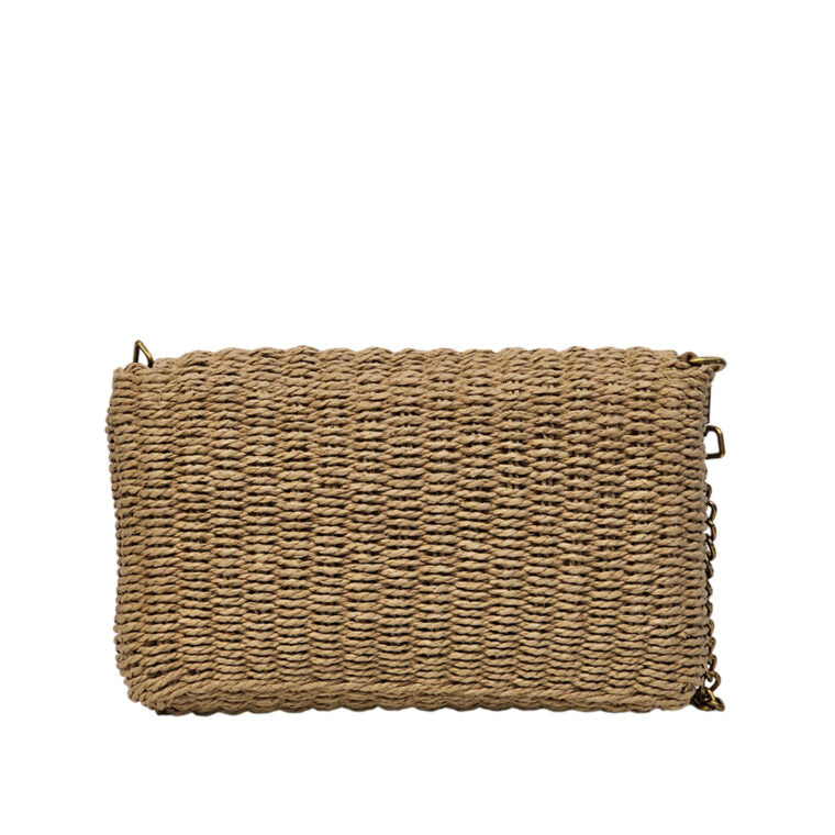 Cuero | Medium Supple Chain Bag In Raffia