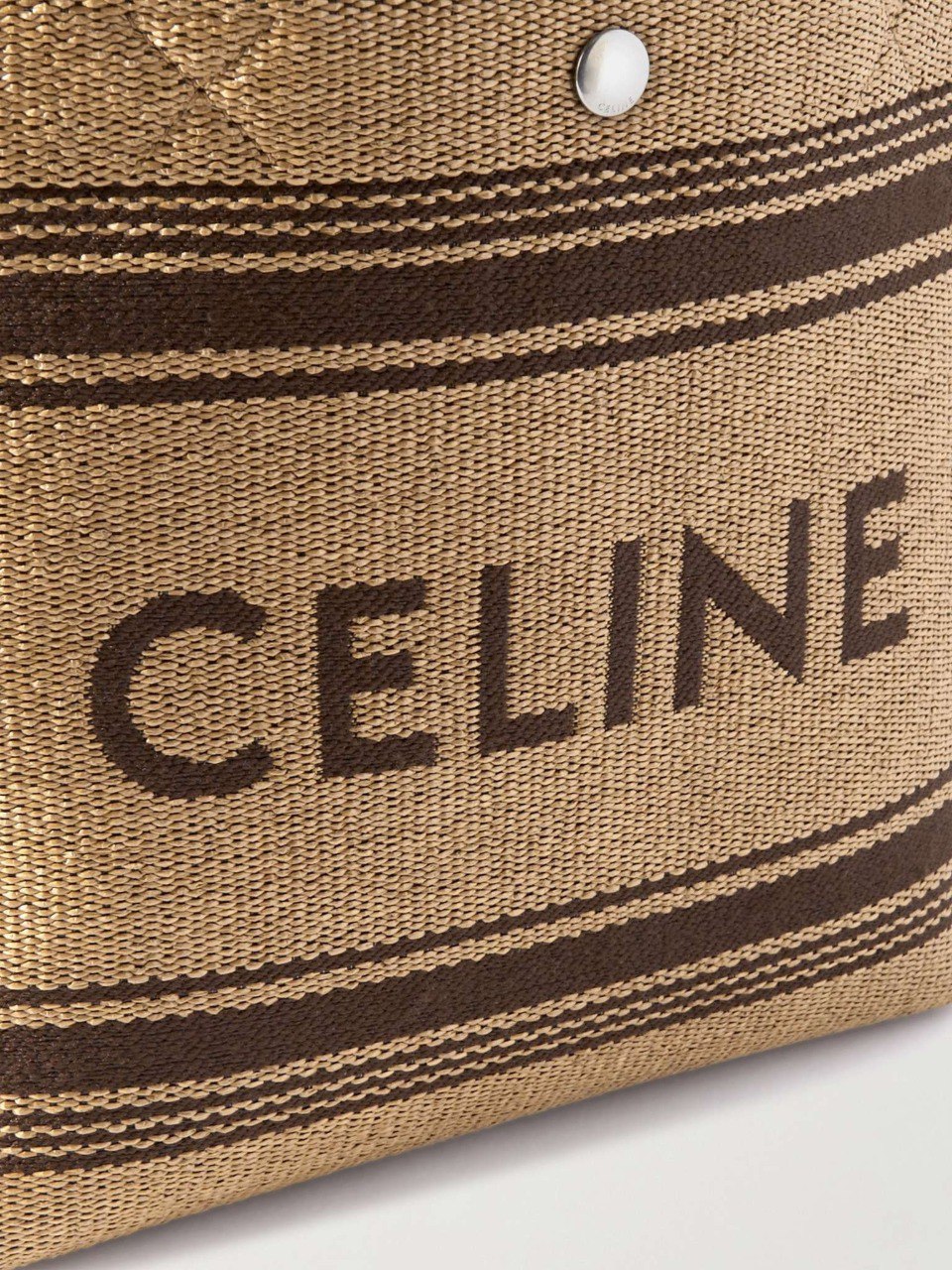 Cuero | Cabas Mini Leather-Trimmed Logo-Embroidered Raffia Tote Bag