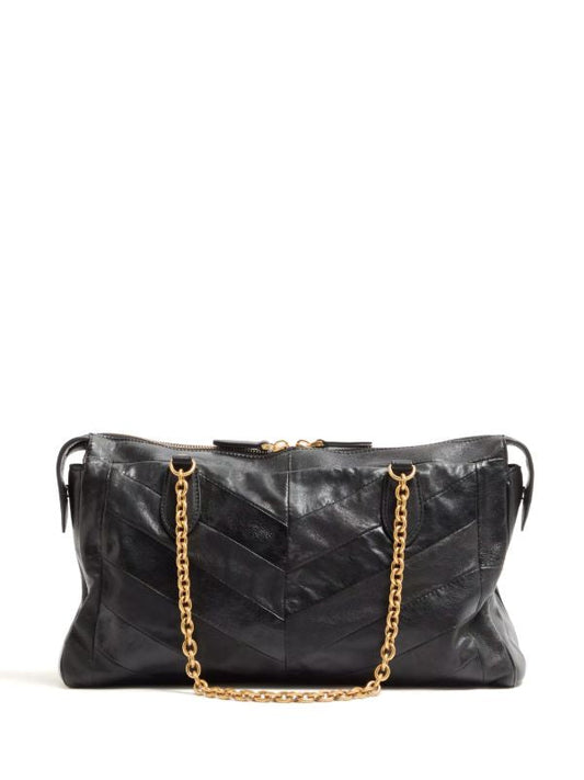 Cuero | Garavani 'Panthia' chevron-print shoulder bag