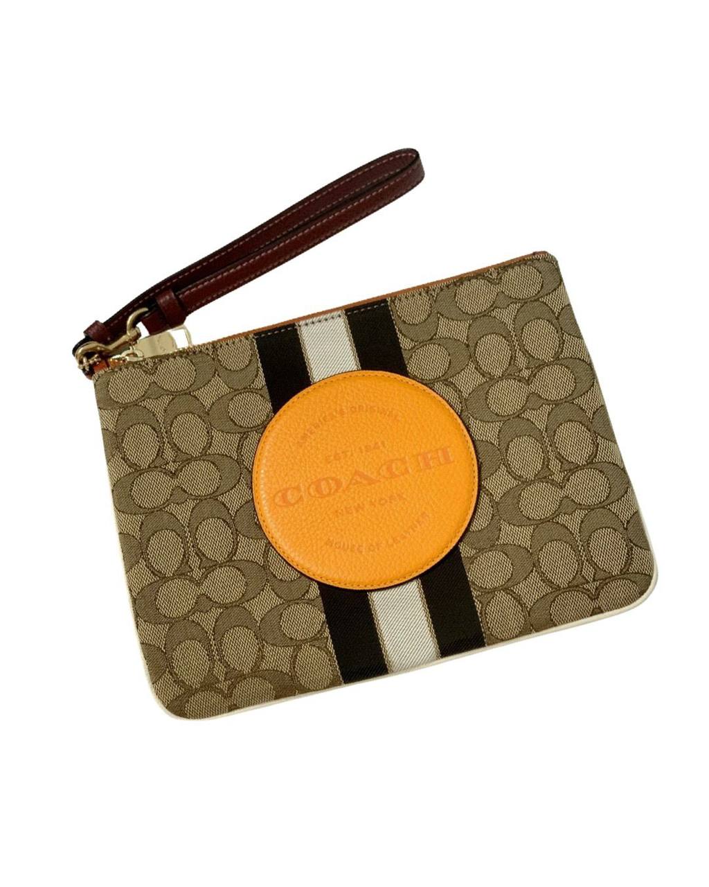 Cuero | Dempsey Gallery Pouch In Signature Jacquard With Stripe And Patch