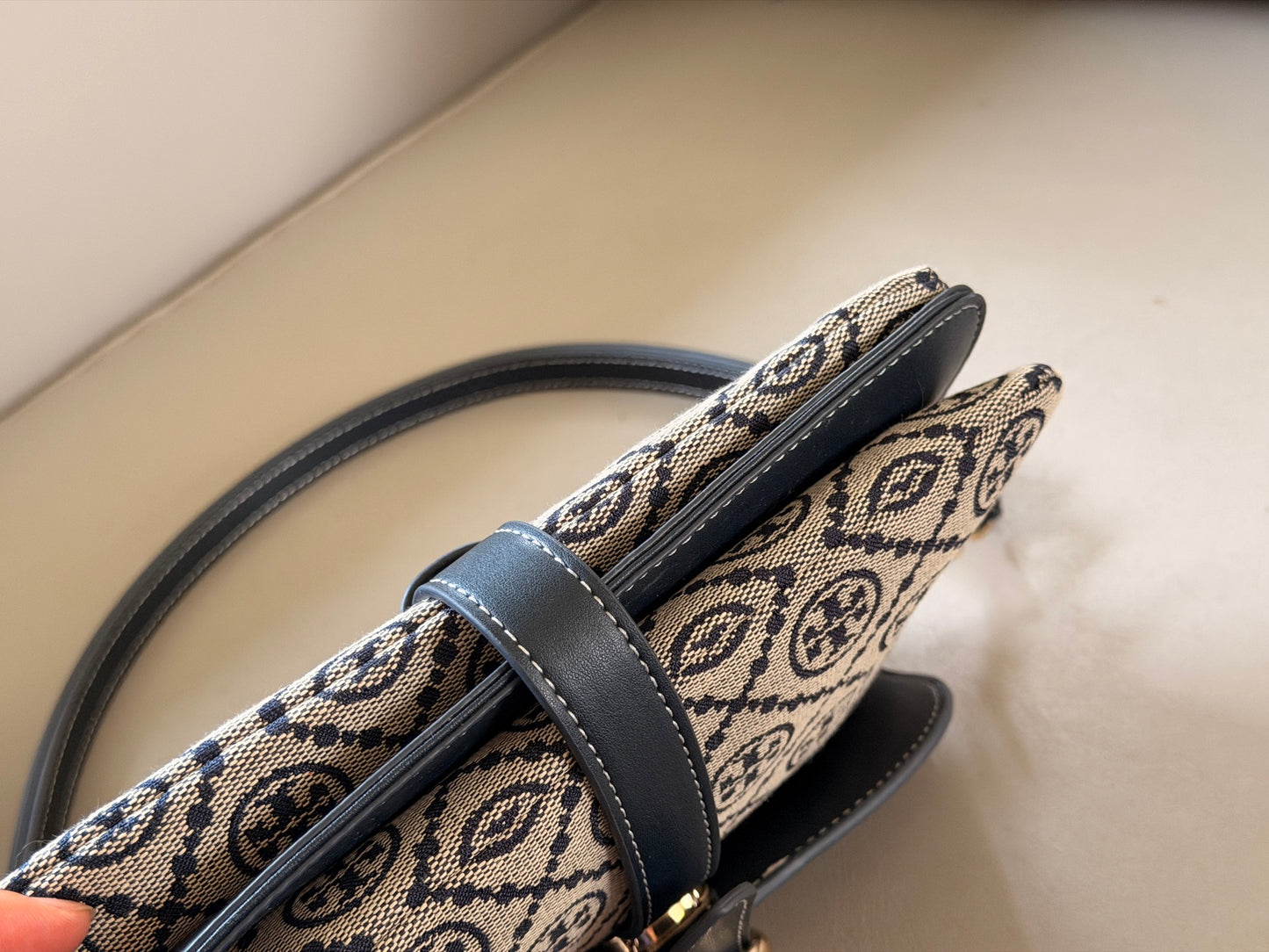 Cuero | Monogram Jacquard Shoulder Bag