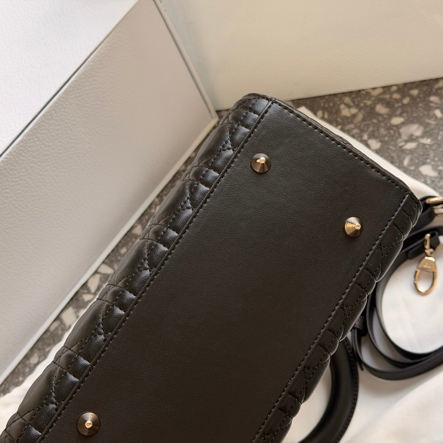 Cuero | Quilted Mini Top-Handle Bag