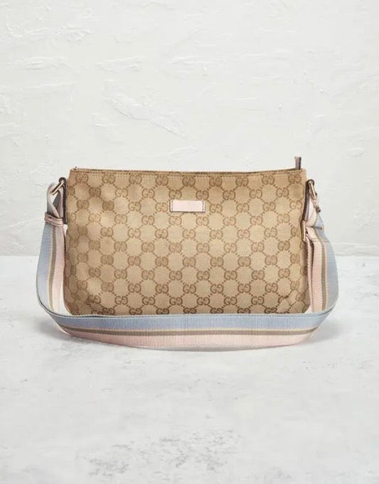 Cuero | GG Canvas Web crossbody bag