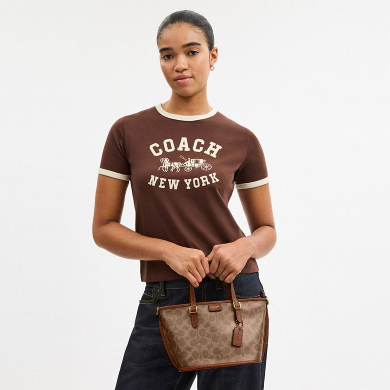 Cuero | TAXI TOTE BAG 21 IN SIGNATURE CANVAS