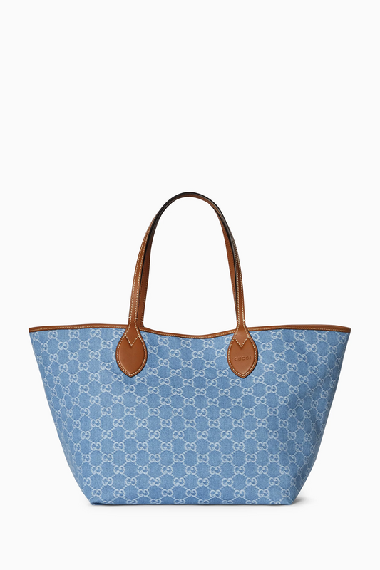 Cuero | Totissima Large Tote Bag in GG Denim