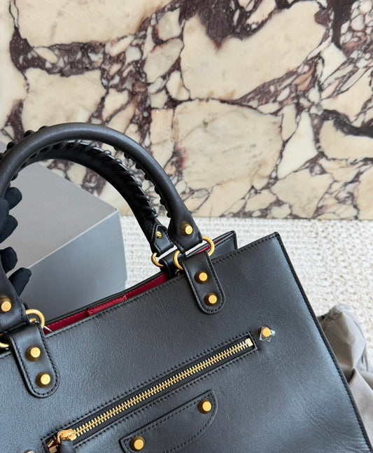 Cuero | Studded Zip Tote