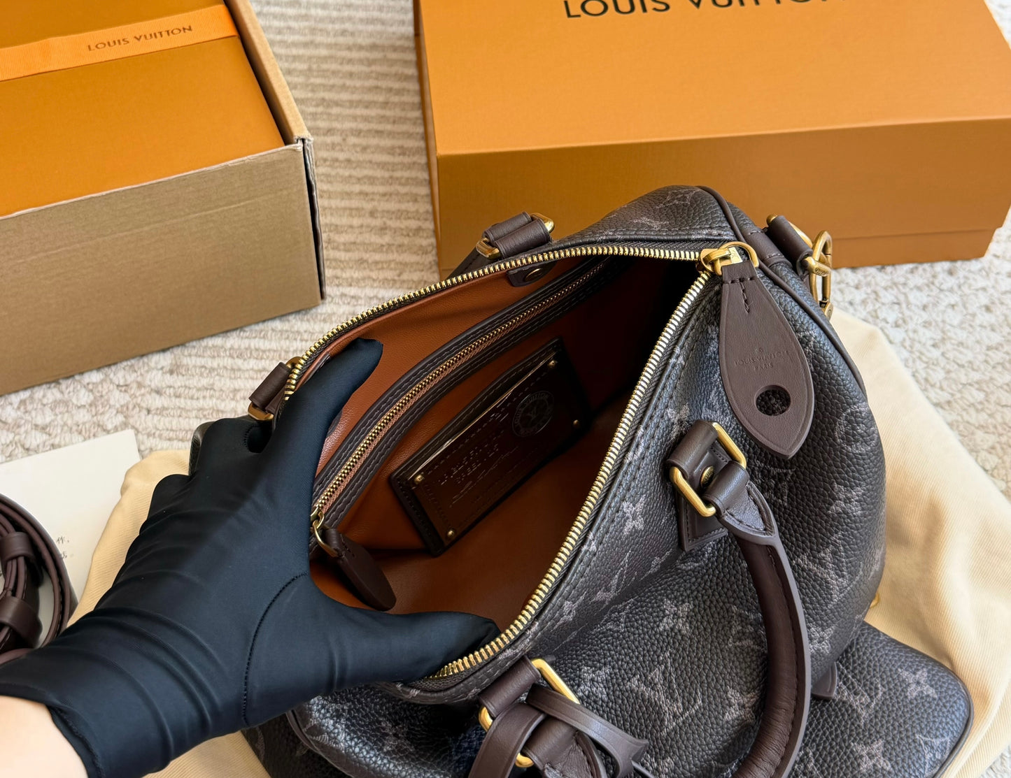 Cuero | Monogram Canvas Boston Bag