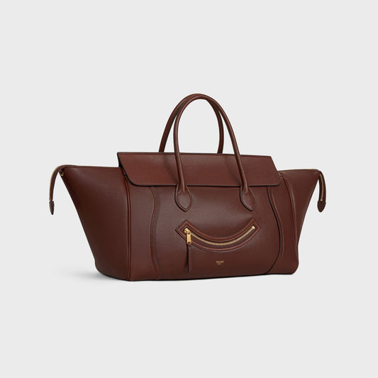 Cuero | SMILE LUGGAGE IN SUPPLE SHINY LAMBSKIN