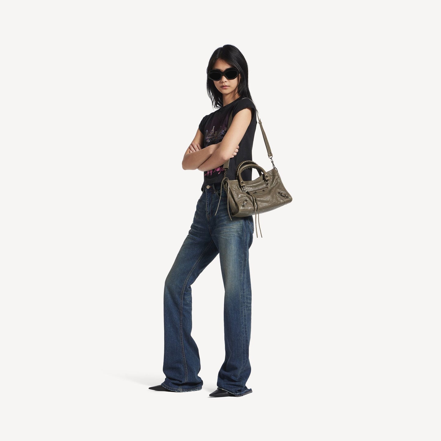 Cuero | WOMEN'S LE CITY BAG SMALL IN ARMY GREEN