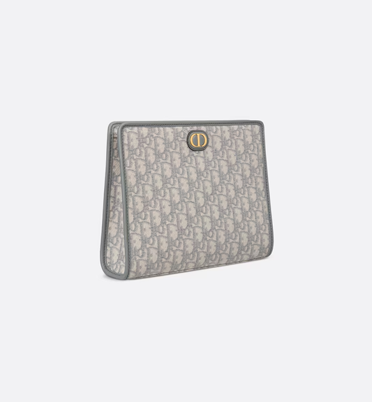Cuero | Gray Oblique Jacquard 30 Montaigne Dea Pouch