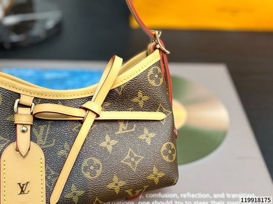 Cuero | Signature Monogram Mini Bow Crossbody Bag - Brown Monogram
