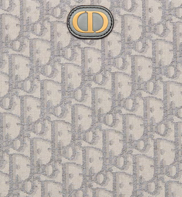 Cuero | Gray Oblique Jacquard 30 Montaigne Dea Pouch