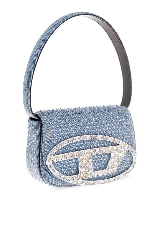 Cuero | Embellished Denim Shoulder Bag