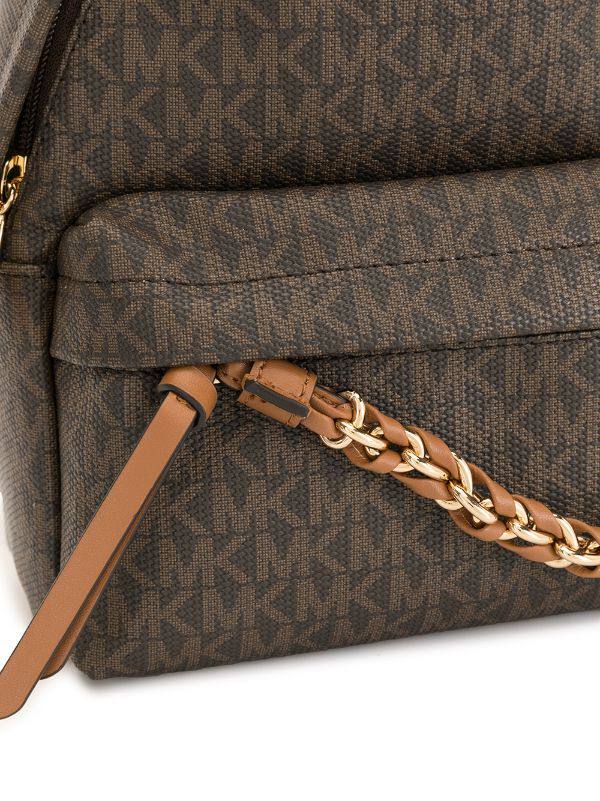 Cuero | Small Rhea Monogram print backpack