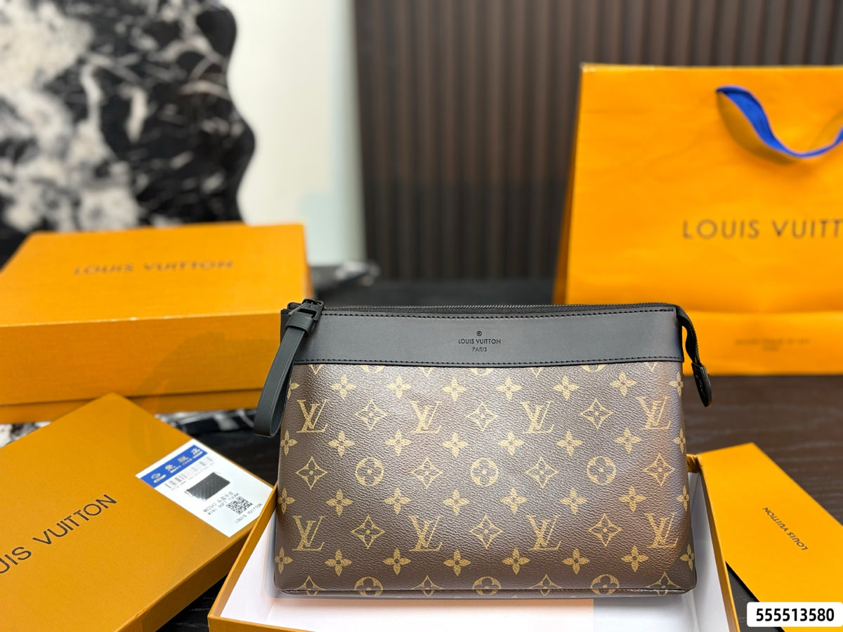 Cuero | Monogram Zip Pouch