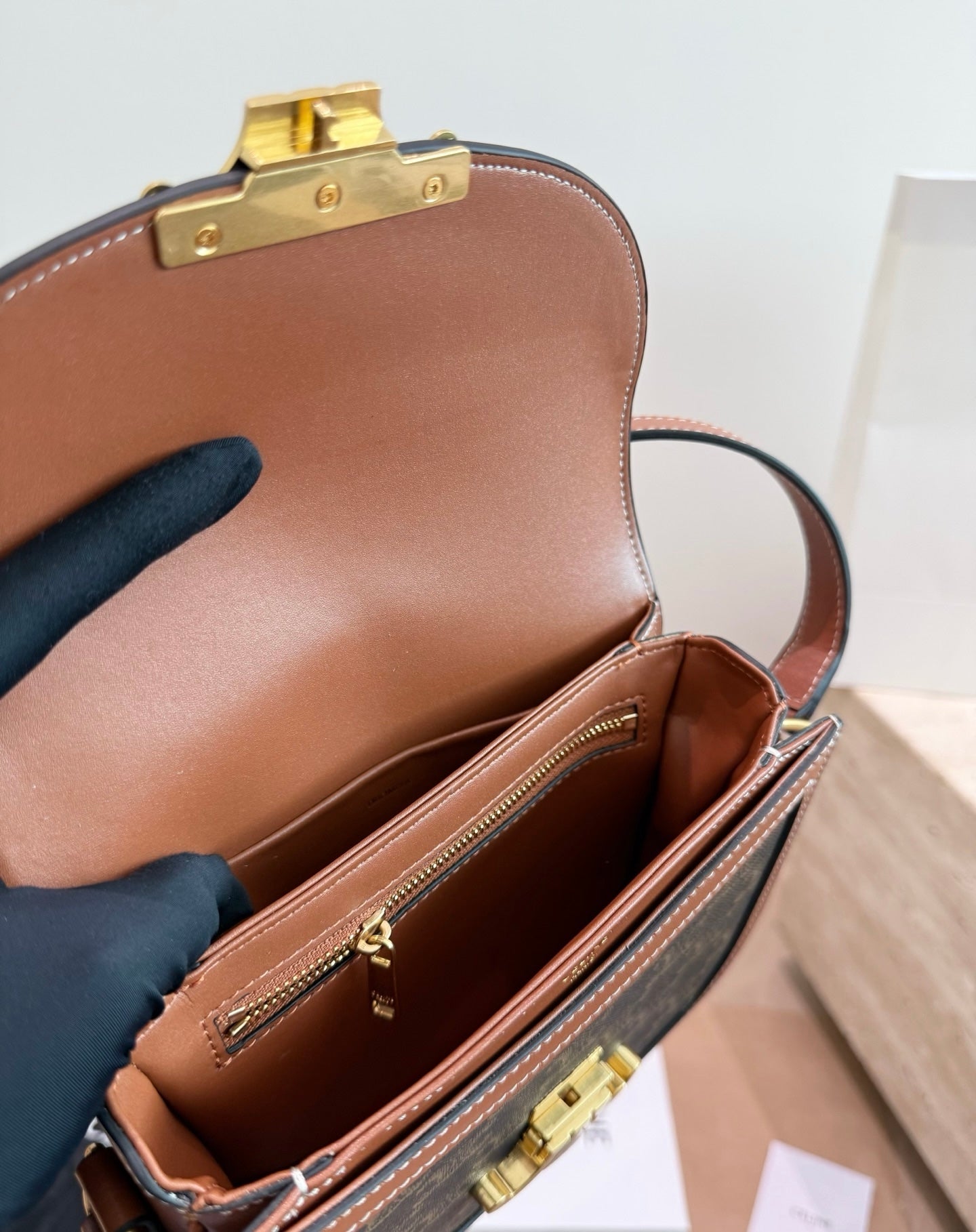 Cuero | Monogram Saddle Crossbody Bag