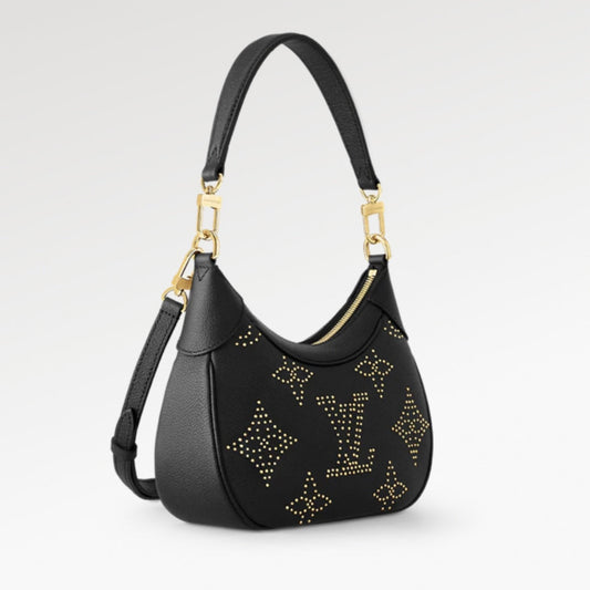 Cuero | Monogram Plain Leather Logo Handbag