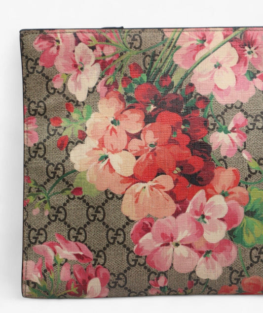 Cuero | GG BLOOMS FLORAL CLUTCH