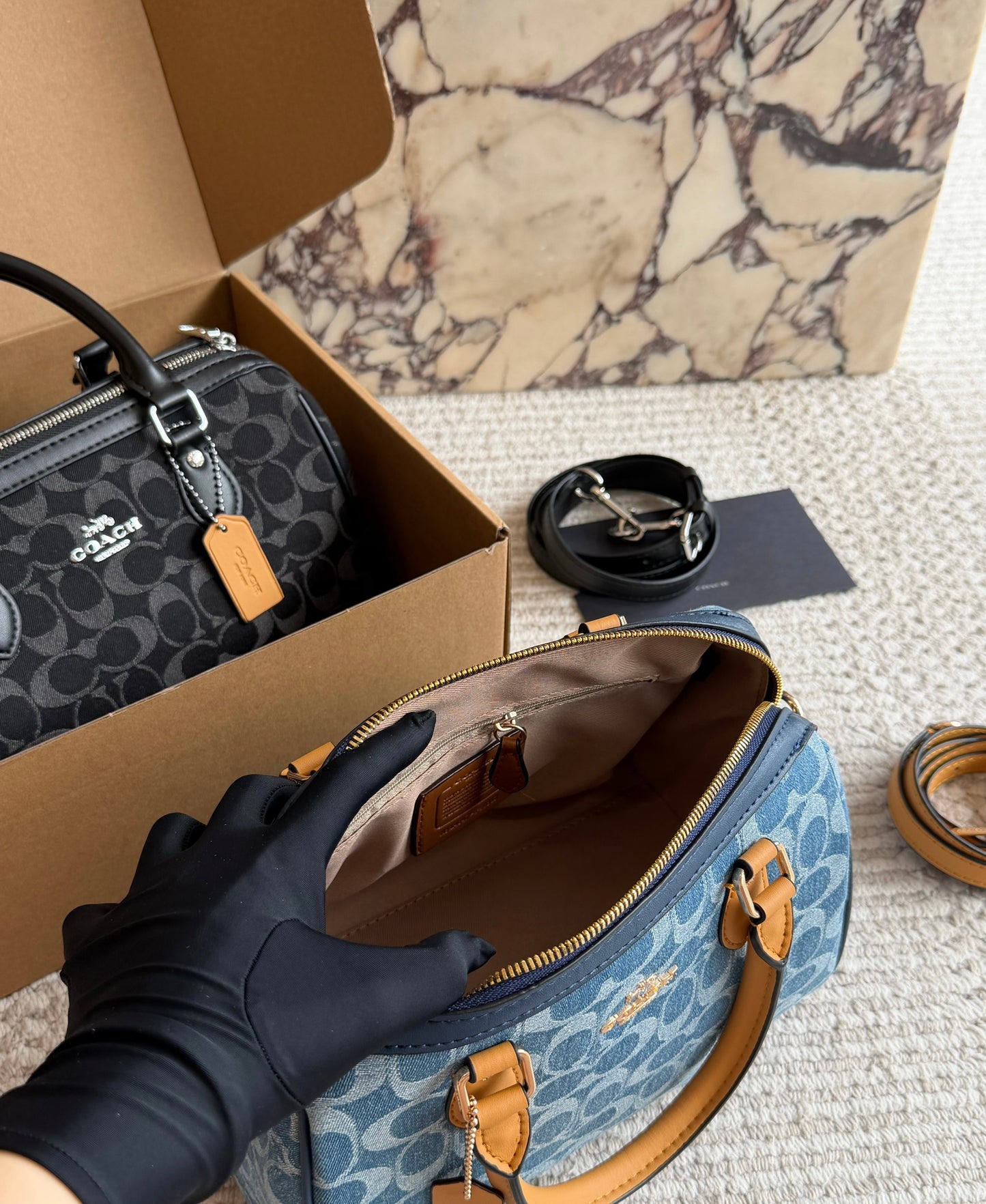 Cuero | Monogram Satchel Bag