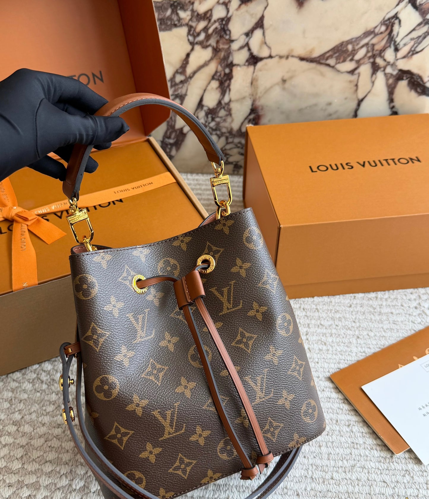 Cuero | Monogram Bucket Bag