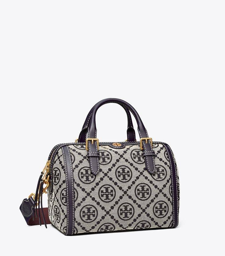 Cuero | Mini Monogram Jacquard Barrel Bag