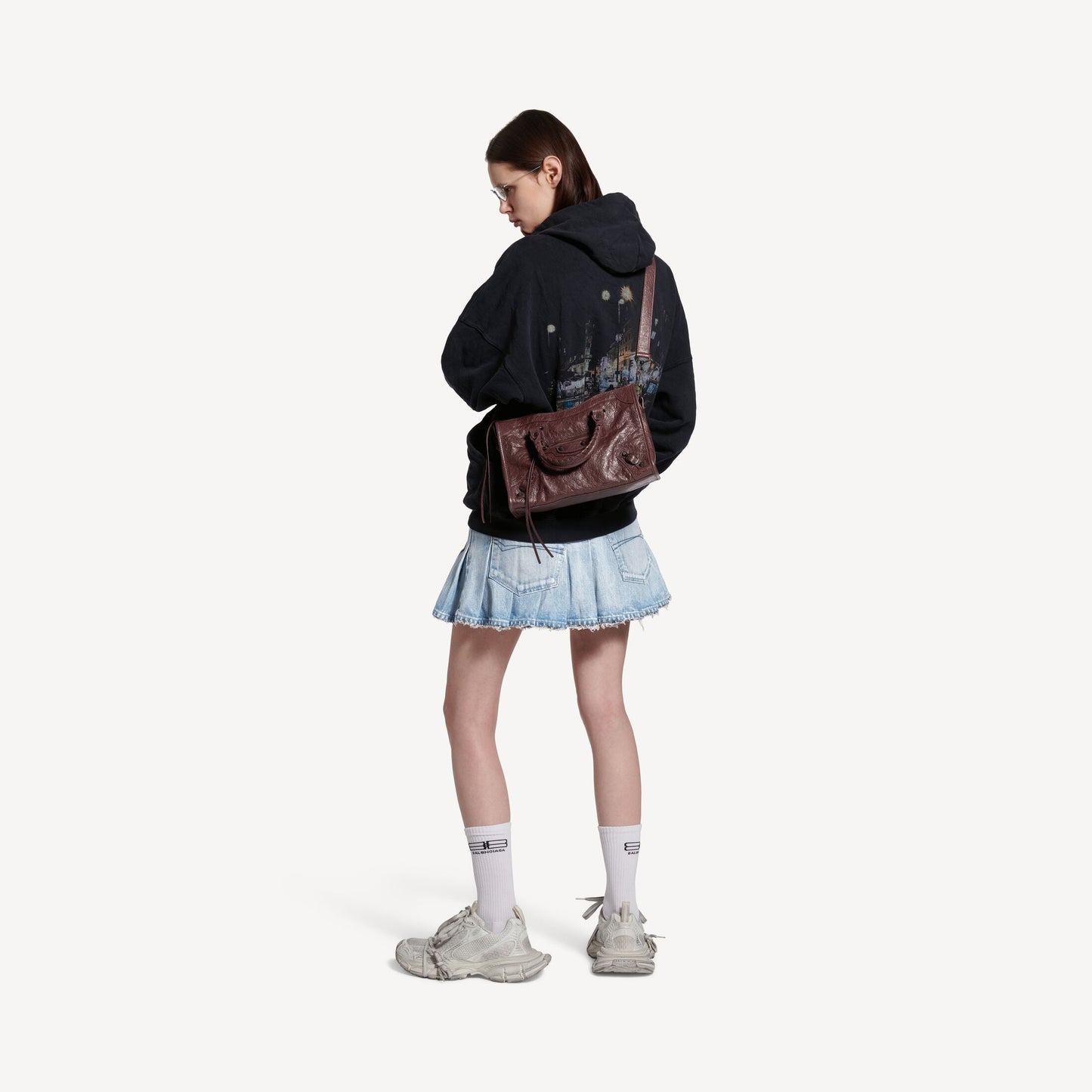 Cuero | WOMEN'S LE CITY BAG SMALL IN DARK BURGUNDY