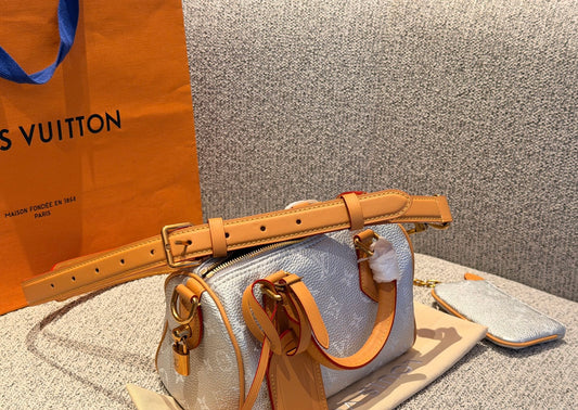 Cuero | Monogram Mini Boston Bag