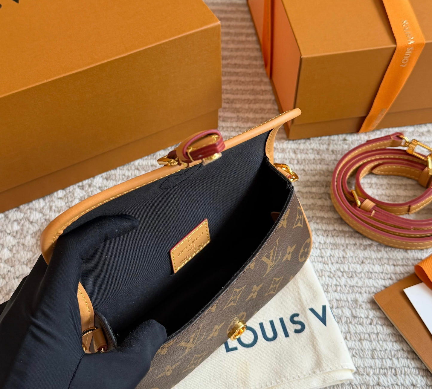 Cuero | Monogram Flap Top-Handle Bag