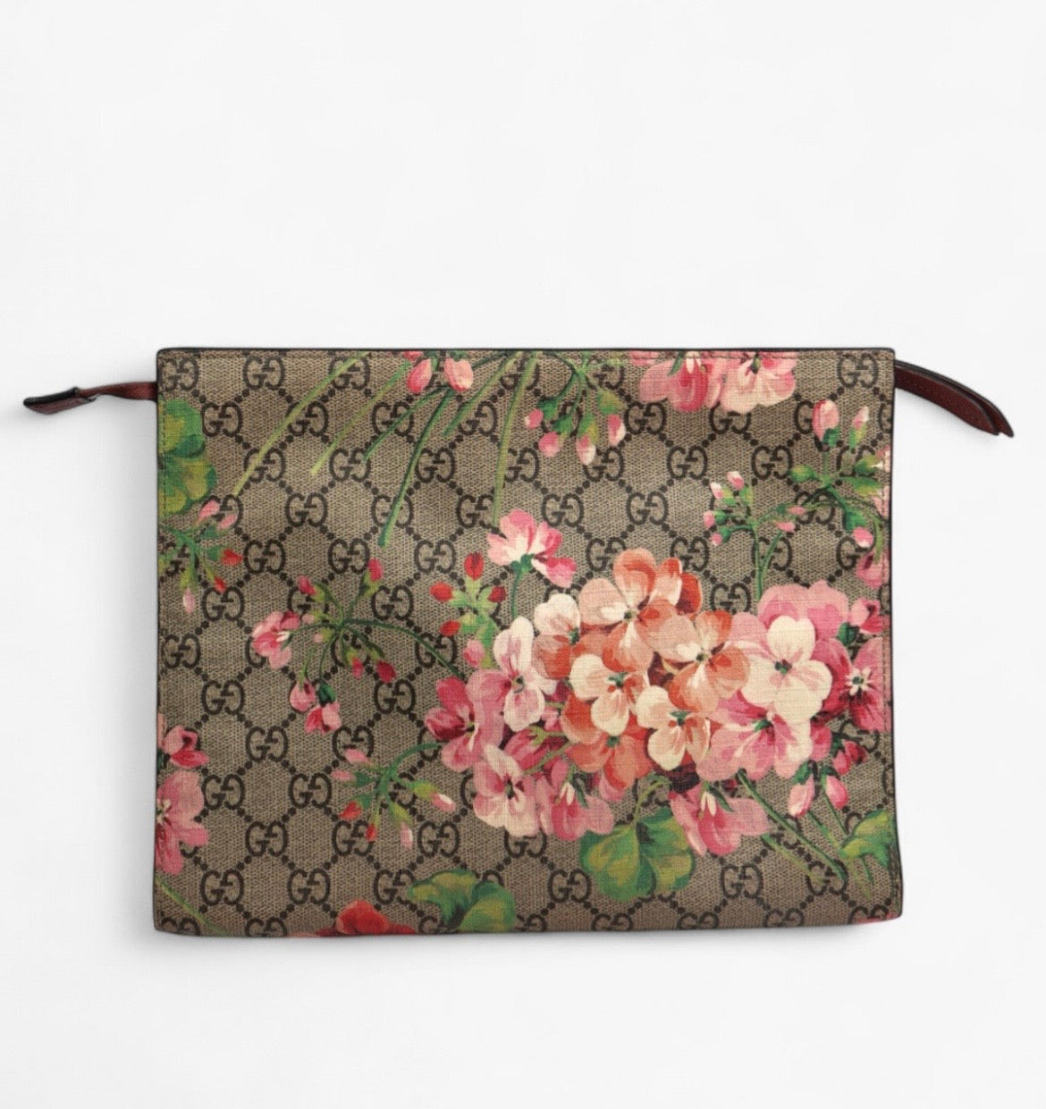 Cuero | GG BLOOMS FLORAL CLUTCH